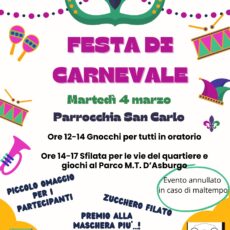 Festa carnevale San Carlo – 4 marzo 2025