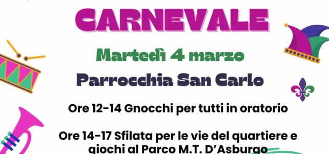 Festa carnevale San Carlo – 4 marzo 2025